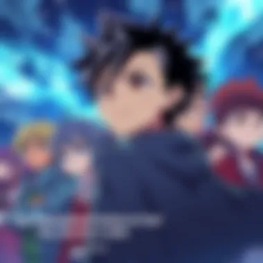 Anime Characters Inspiring Dreams A group of anime characters looking determined and motivated, symbolizing the pursuit of dreams and aspirations.