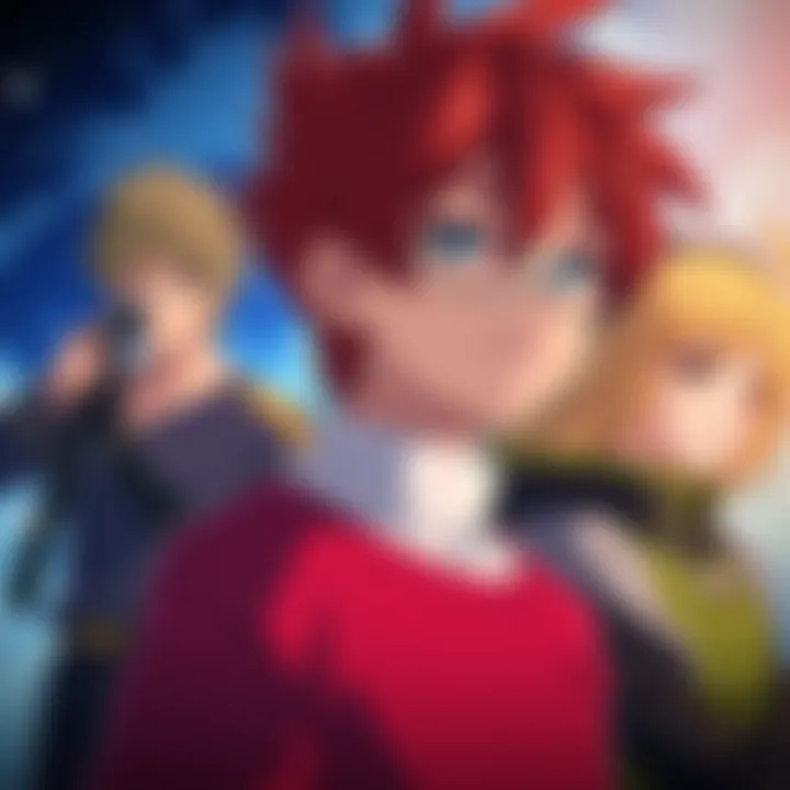 Anime characters from a movie appear in the series, showing their connections to the storyline.