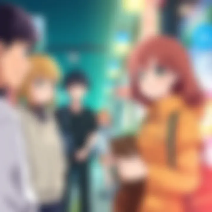 Anime characters inspired by real life Anime characters reflecting everyday activities and emotions, showcasing relatable stories