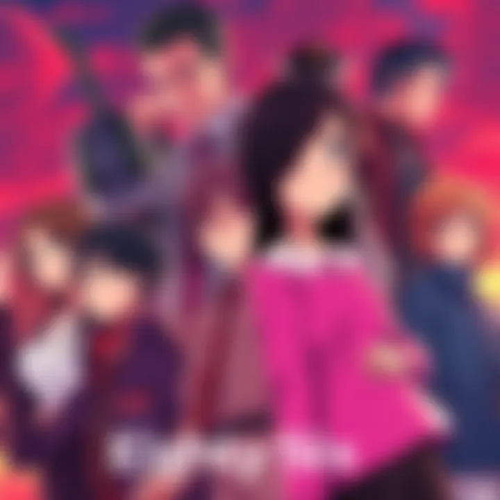 A group of key characters from the anime Eighty Six in a dramatic scene, showcasing their unique designs and emotions related to the show's themes.
