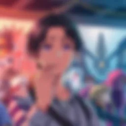 Anime Fan Seeking Recommendations A new anime fan asking for show suggestions after watching Attack on Titan, with a thoughtful expression and anime-themed background.
