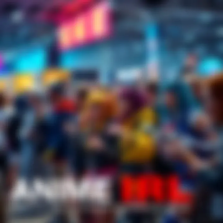 Anime Fans at a Cosplay Event A group of anime fans dressed as their favorite characters at a lively cosplay event, celebrating in colorful costumes.