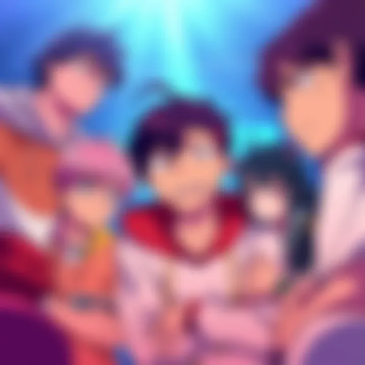 Group of anime fans discussing the low quality of Season 3 on forums with concerned expressions.