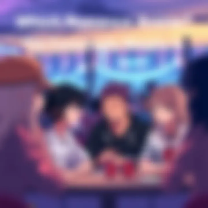 Anime fans engaged in a lively discussion about their favorite romance titles, showcasing different opinions and preferences.