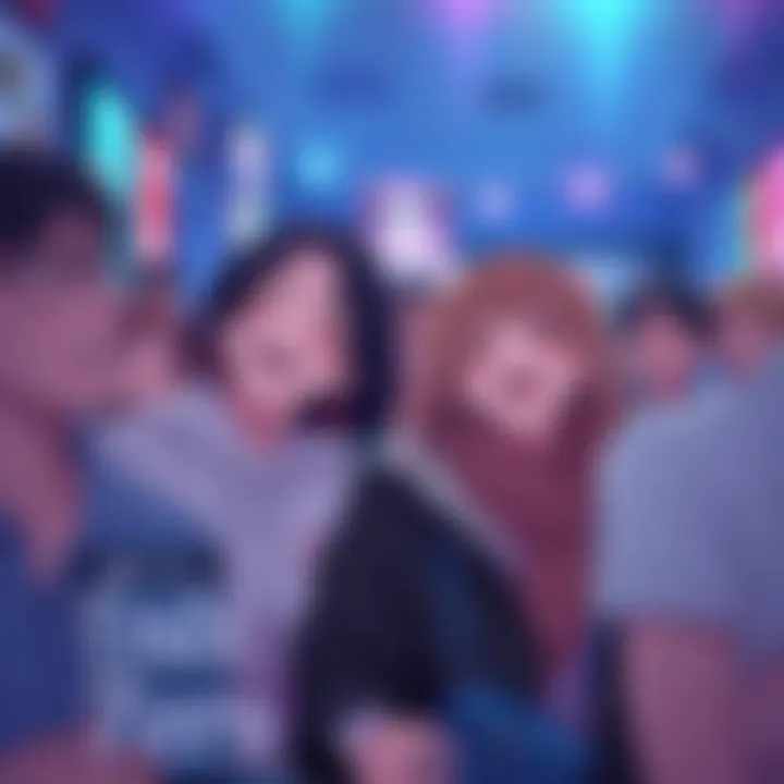 Anime fans reacting with laughter and emotions to dating scenes from 'Ends Zero'