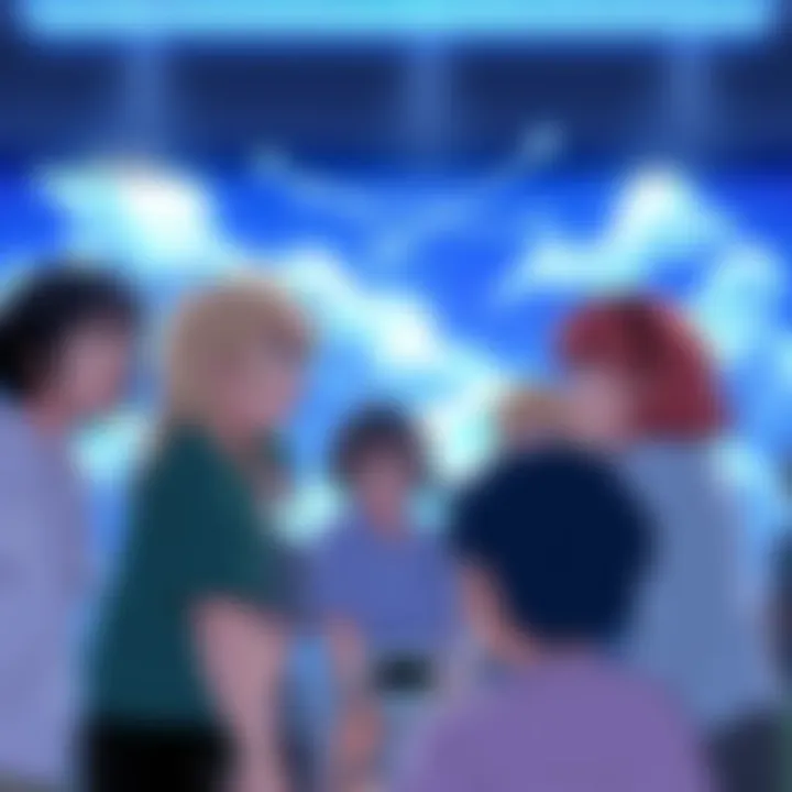 A group of anime fans discussing their thoughts on Stone Ocean, showing surprise and excitement about the episodes they watched.