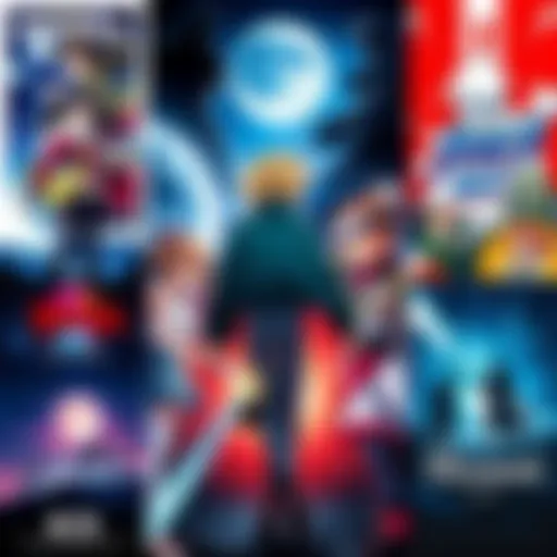 A collage of lesser-known anime movie posters showcasing unique art styles and characters.