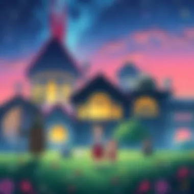 A collection of anime movie posters featuring enchanting visuals and characters reminiscent of Studio Ghibli films.