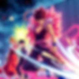 Anime Power Scaling An illustration showing characters using Haki and Devil Fruits powers, with a visual ranking chart in the background.