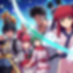 A collection of anime characters representing martial arts, romance, and emotional stories, inviting viewers to explore new series.