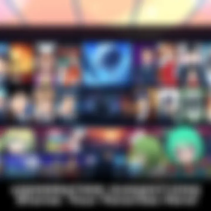 A collection of various underrated anime series and films displayed on a colorful background, encouraging viewers to explore new favorites.