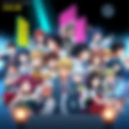 A colorful collage of anime characters from Odd Taxi and Campfire Cooking, showcasing diverse styles and themes