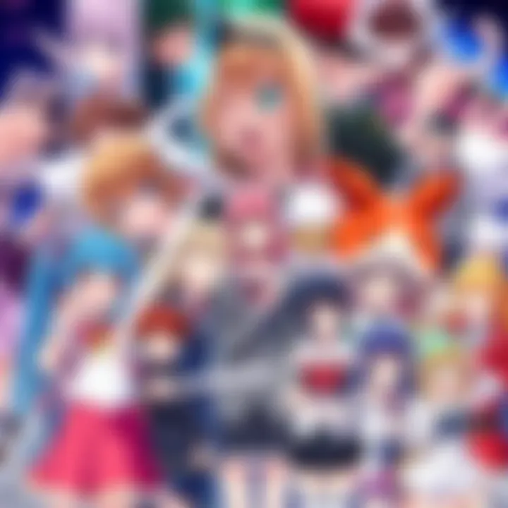 A colorful collage of popular anime characters and scenes representing diverse genres and art styles, reflecting personalized viewer preferences.