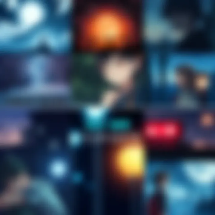 Collage of anime film covers including Grave of the Fireflies and Your Name, showcasing emotional scenes