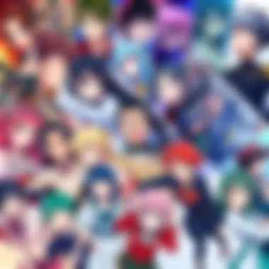 Anime characters and series recommendations A collage of various anime characters and series, showcasing a mix of popular and lesser-known titles for anime fans.