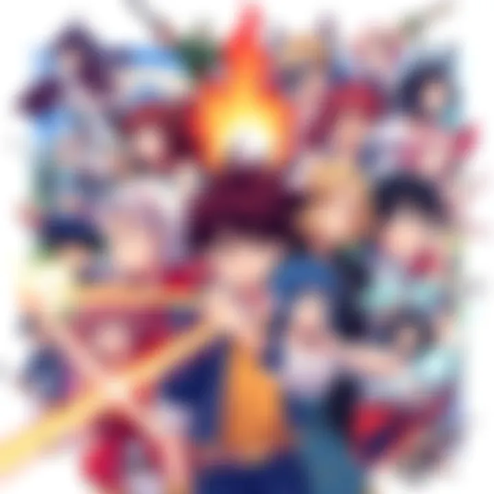 A colorful collage of various anime characters from different genres, showcasing action and emotion, inviting viewers to reconnect with anime.