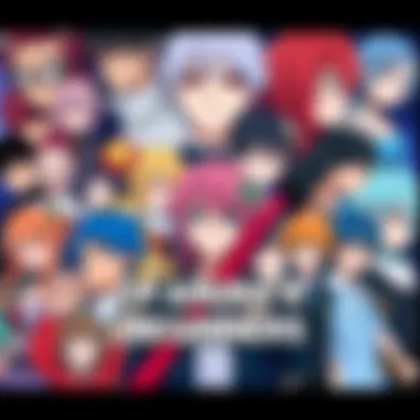 Anime Recommendations for Beginners A colorful collage of popular anime characters from various series, appealing to new viewers