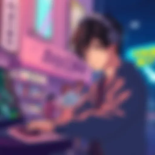 Fan looking for underrated anime suggestions with a laptop and notes