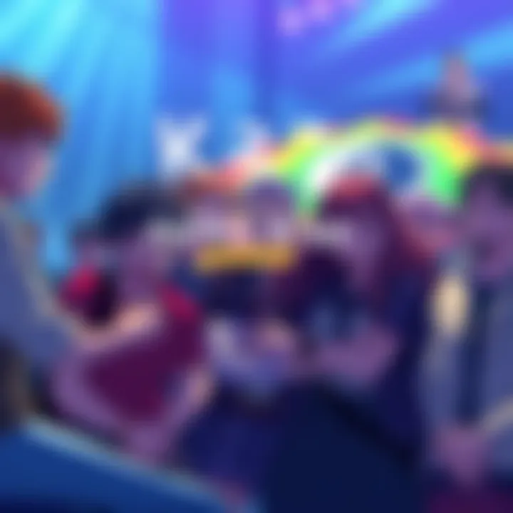 A group of fans discussing their mixed feelings about a new anime remake with 3D graphics, showcasing different reactions and emotions.