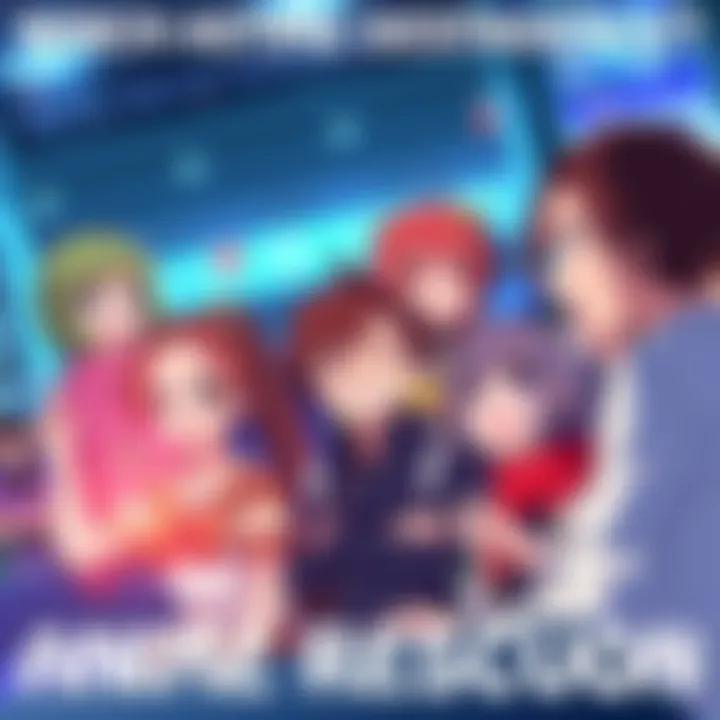Anime fans discuss which series should be rescued by Crunchyroll and Sentai, featuring colorful anime characters and enthusiastic expressions.