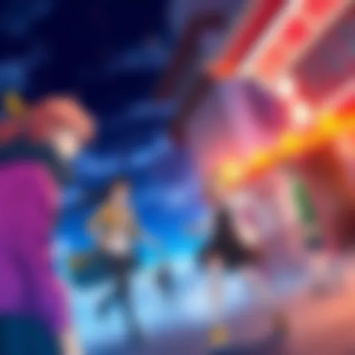 A vibrant anime scene featuring dynamic characters in action, prompting people to share opinions about emotional moments in anime.