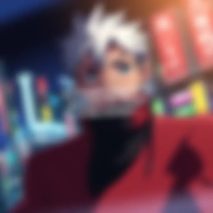 Anime scene with English text An anime character displaying an English judgment in a vibrant scene, reflecting fan interest in authentic Japanese versions.