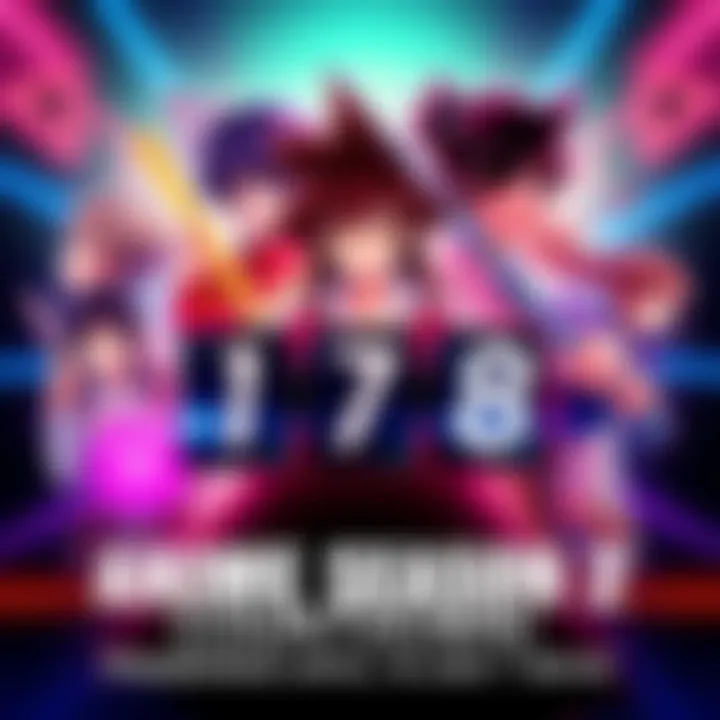 A vibrant poster featuring key characters from Anime Season 2, surrounded by colorful graphics and a countdown clock showing 7 days left until the premiere.