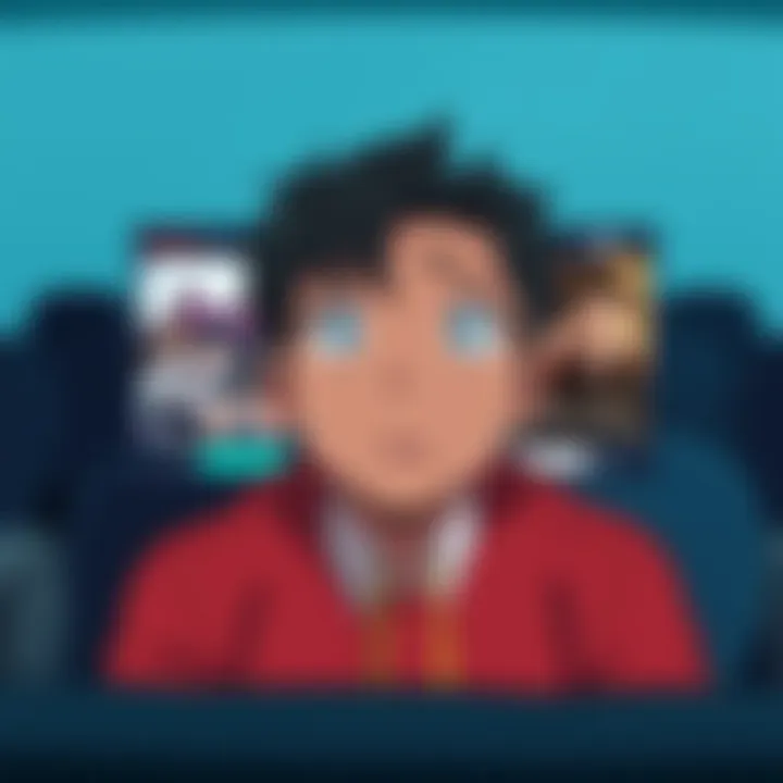 A viewer looking confused while watching an anime on Netflix showing multiple seasons and announcements for a new season 2.