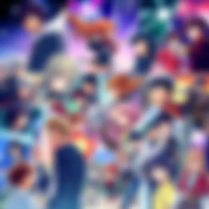 A colorful collage of popular anime series featuring various characters and scenes from different shows, appealing to new viewers