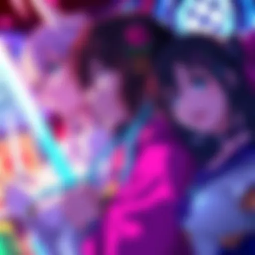 A variety of colorful anime characters representing action, romance, and fantasy genres, aimed at attracting new viewers to anime shows.