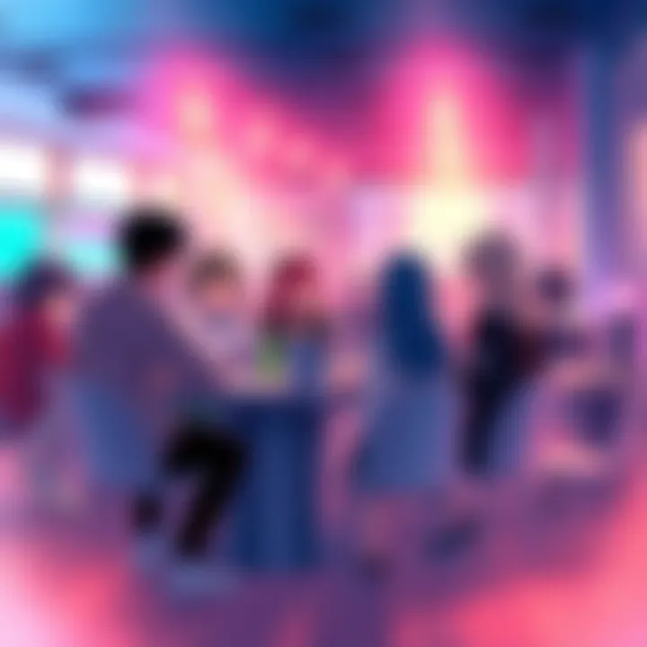 Group of anime fans discussing their favorite character pairings in a lively forum setting