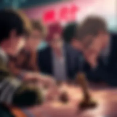 Anime characters engaged in strategic mind games A group of anime male protagonists analyzing a game board, showcasing their tactical skills in a dramatic setting
