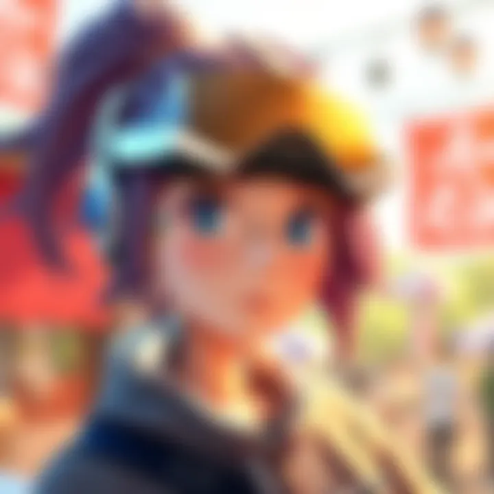 A vibrant Anime VRoid character showcasing custom textures that enhance its appearance
