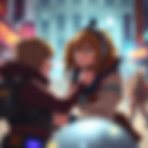 Annie and Armin Together Annie and Armin sharing a heartfelt moment in a chaotic setting, showcasing her loyalty and care for him