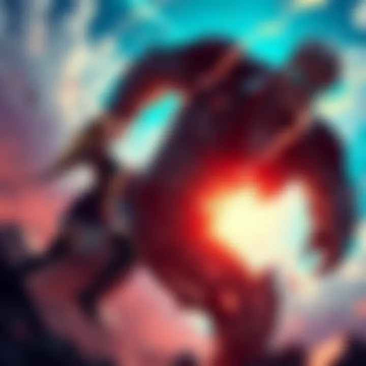 Annie's titan battles Eren's Attack Titan in an epic showdown, showcasing their equal strength and size