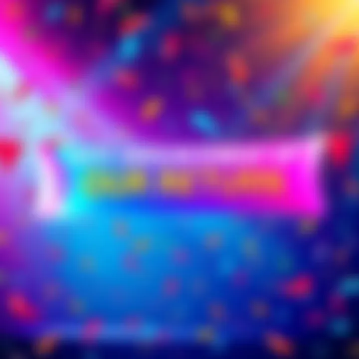 A celebratory banner showing vibrant colors and confetti, symbolizing our exciting comeback with new updates.