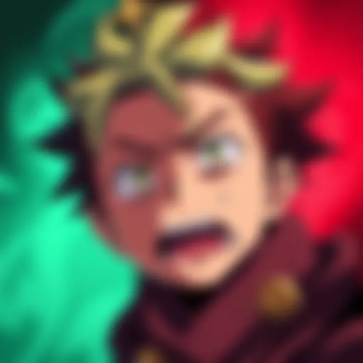 A frustrated anime fan showing annoyance while watching Luck in Black Clover, highlighting his character design and personality.