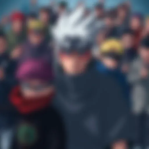 Collage of the most annoying characters from Shippuden with frustrated fans in the background