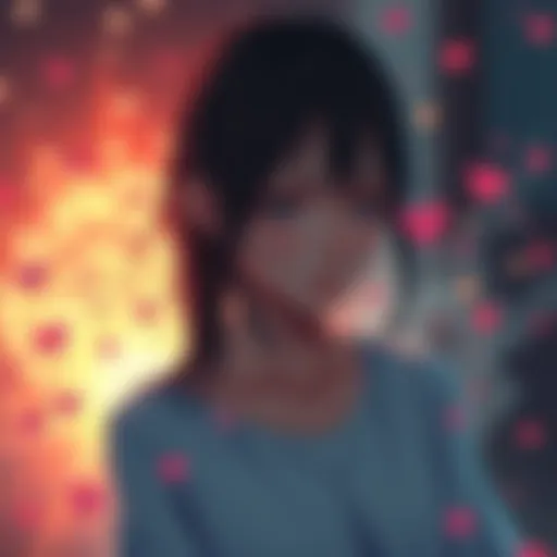 Anri standing in a scene filled with sadness, reflecting her heartbreak from the finale while contrasting emotions swirl around her.