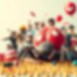 A collage of famous April Fools' Day pranks, including a whoopee cushion and fake spider, showcasing a playful vibe.