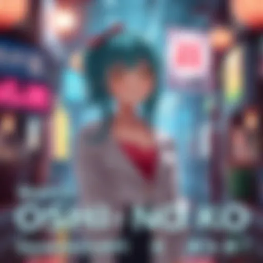 Aquamarine Hoshino standing in a dramatic setting related to the entertainment industry.