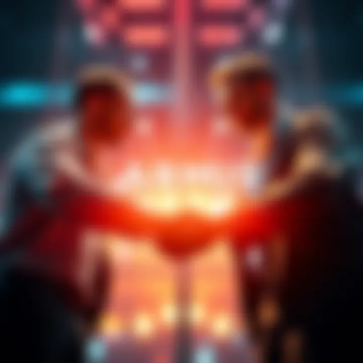 ARMIS and Armada team members shaking hands to signify their partnership