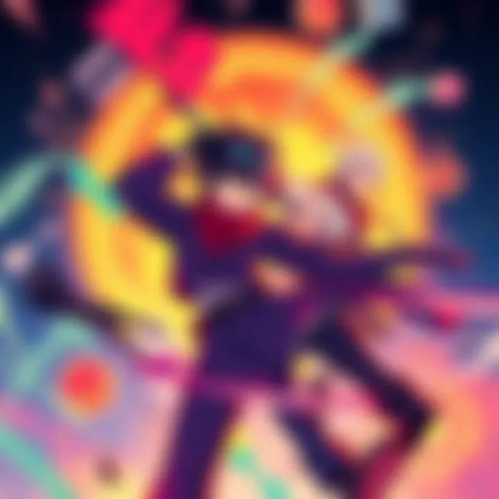 Art of Denji, Asa, and Reze Creative artwork showcasing Denji, Asa, and Reze in a colorful and dynamic style.