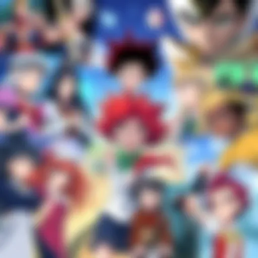 Collage of various art styles from different animated series showing their evolution over time.