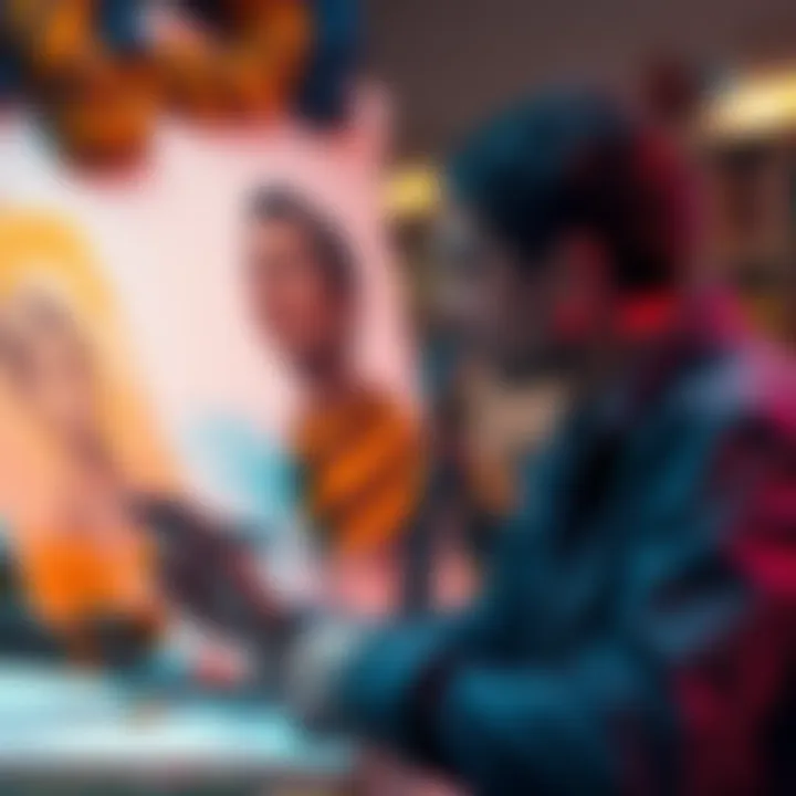 Artist Drawing Sketch An artist working on a sketch, observing minor pose mistakes and reflecting on their artistic growth.