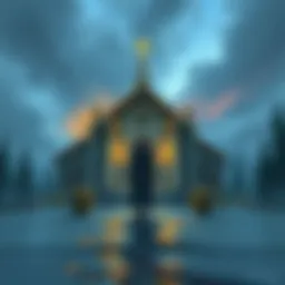 An artist draws a scene showing Grisha approaching a chapel, focusing on detailed fineliner work and the artist's reluctance to add a background.