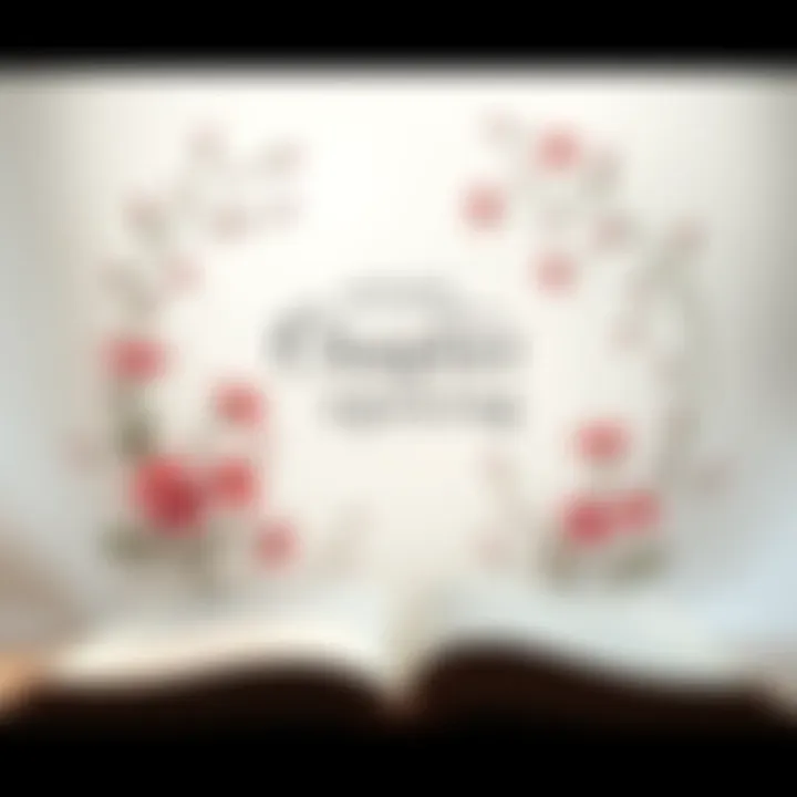 A beautifully designed chapter opening image with floral patterns and soft colors, set against a white background, symbolizing literature's creativity.