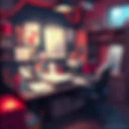 A creative workspace featuring sketches and materials related to Aki by Me project