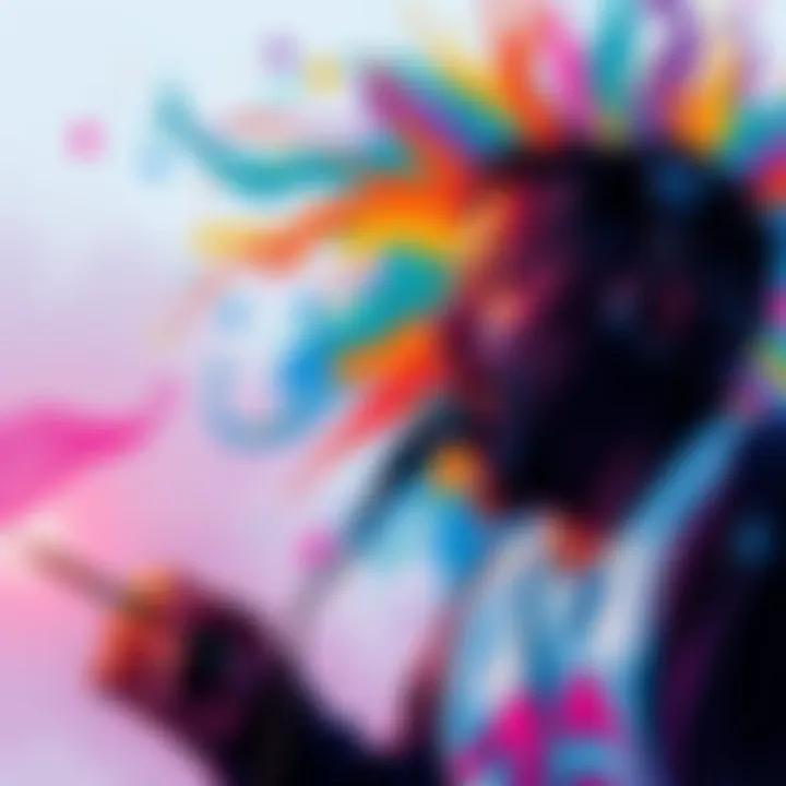 A vibrant drawing representing the first three rounds, showcasing creativity and skill with colorful strokes.