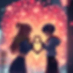 Asa, Reze, and Denji together in a heart shape, showcasing their friendship and connection.